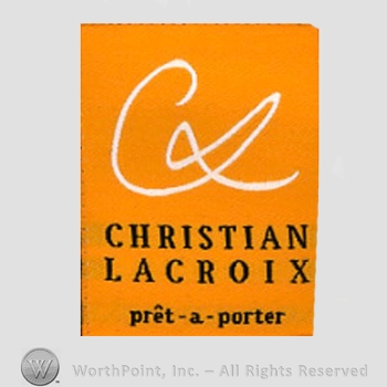 Clothing label : Christian LaCroix.