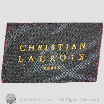 Clothing label : Christian LaCroix.