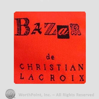 Clothing label : Christian LaCroix.