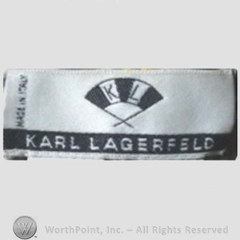 Clothing label : Karl Lagerfeld.