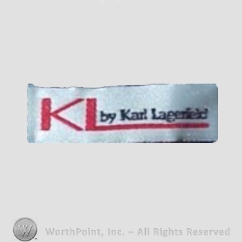 Clothing label : Karl Lagerfeld.