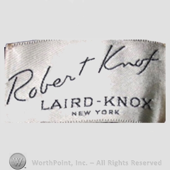 Clothing label : Laird-Knox.