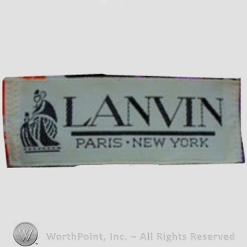 Clothing label : Jeanne Lanvin.