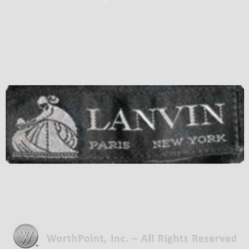 Clothing label : Jeanne Lanvin.