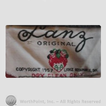 Clothing label : Lanz.
