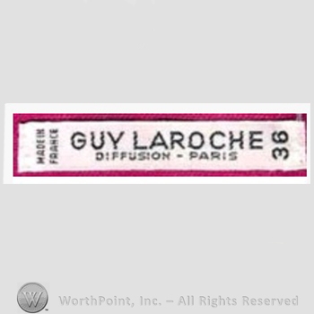 Clothing label : Guy Laroche.