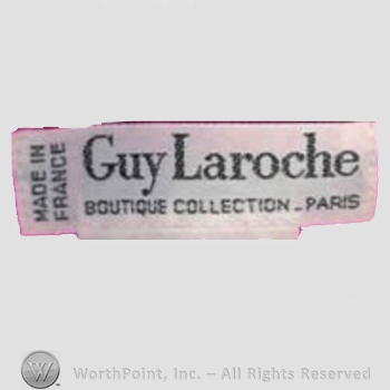 Clothing label : Guy Laroche.