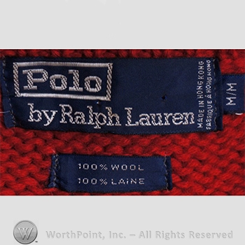 Clothing label : Ralph Lauren.