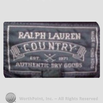 Clothing label : Ralph Lauren.