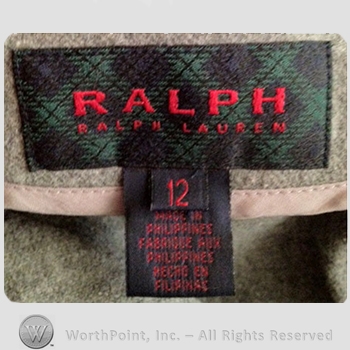 Clothing label : Ralph Lauren.