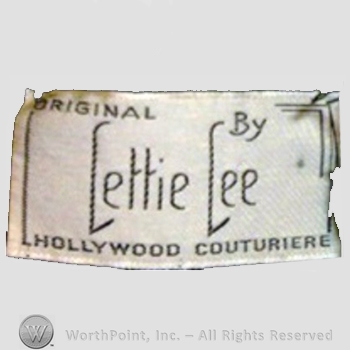 Clothing label : Lettie Lee.