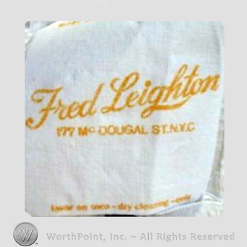 Clothing label : Fred Leighton.