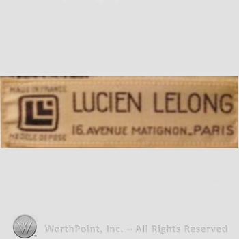Clothing label : Lucien Lelong.