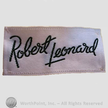 Clothing label : Robert Leonard.