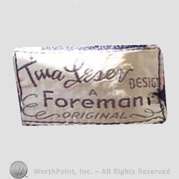 Clothing label : Tina Leser.