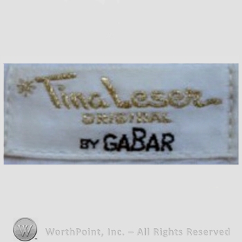 Clothing label : Tina Leser.