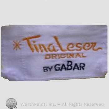 Clothing label : Tina Leser.