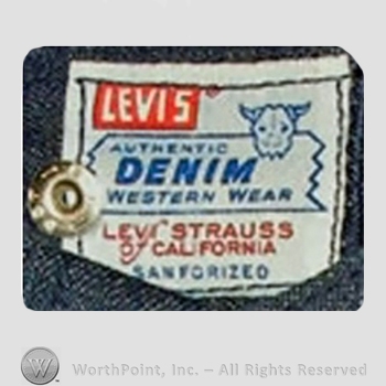 Clothing label : Levi Strauss.