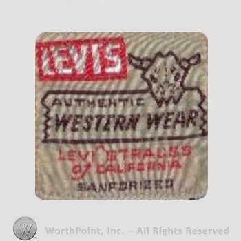 Clothing label : Levi Strauss.