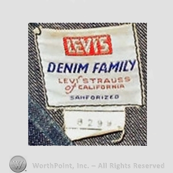 Clothing label : Levi Strauss.