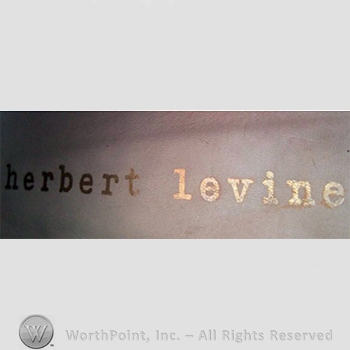 Clothing label : Herbert Levine.