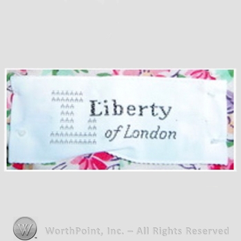 Clothing label : Liberty.