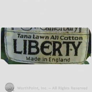 Clothing label : Liberty.