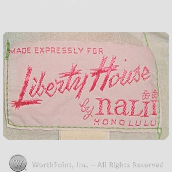 Clothing label : Liberty House.