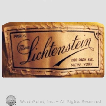 Clothing label : Mme. Lichtenstein.