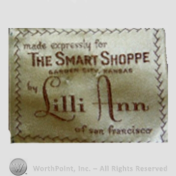 Clothing label : Lilli Ann.
