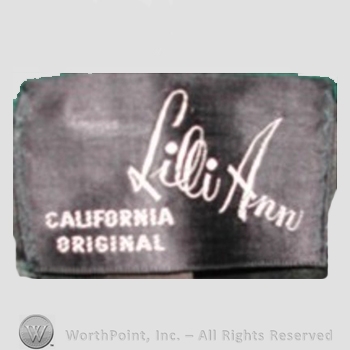 Clothing label : Lilli Ann.