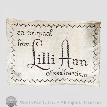 Clothing label : Lilli Ann.