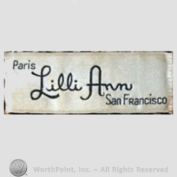 Clothing label : Lilli Ann.