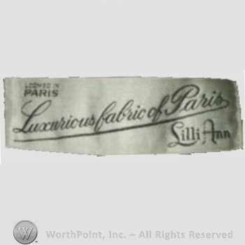Clothing label : Lilli Ann.