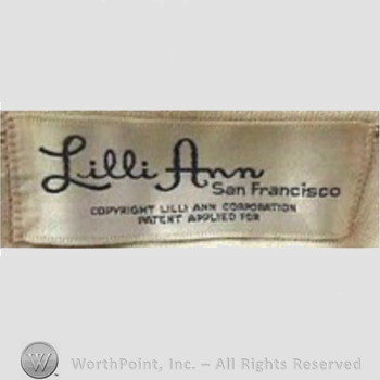 Clothing label : Lilli Ann.
