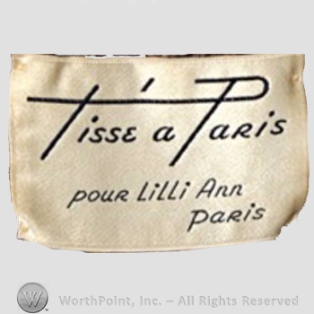 Clothing label : Lilli Ann.