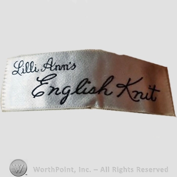 Clothing label : Lilli Ann.