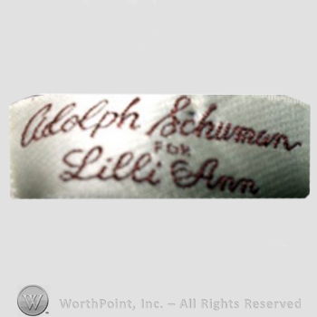 Clothing label : Lilli Ann.