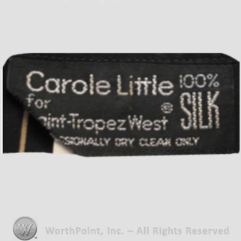 Clothing label : Carole Little.