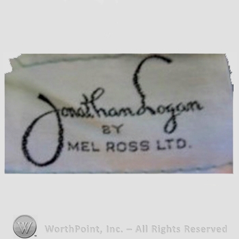 Clothing label : Jonathan Logan.