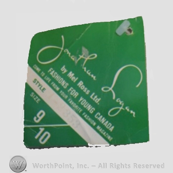 Clothing label : Jonathan Logan.