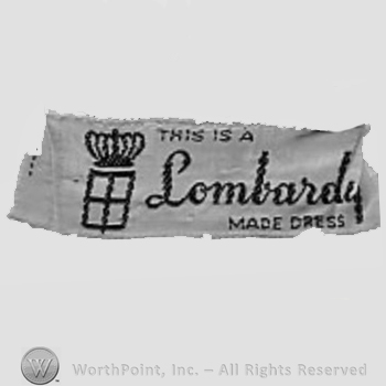 Clothing label : Lombardy.