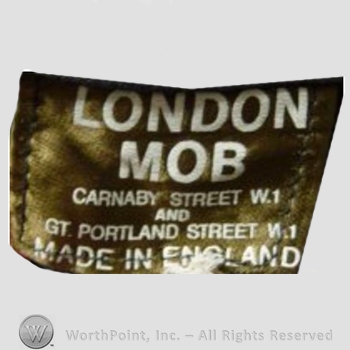 Clothing label : London Mob.