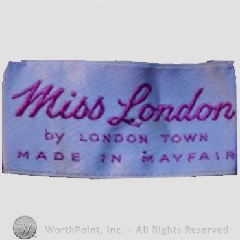 Clothing label : London Town.