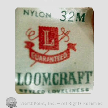 Clothing label : Loomcraft.