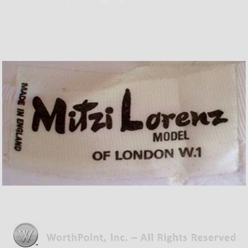 Clothing label : Mitzi Lorenz.