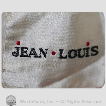 Clothing label : Jean Louis Berthault.