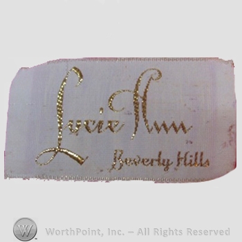 Clothing label : Lucie Ann.