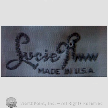 Clothing label : Lucie Ann.