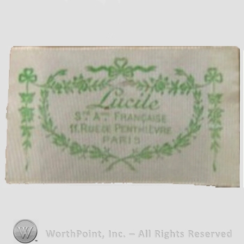 Clothing label : Lucile.